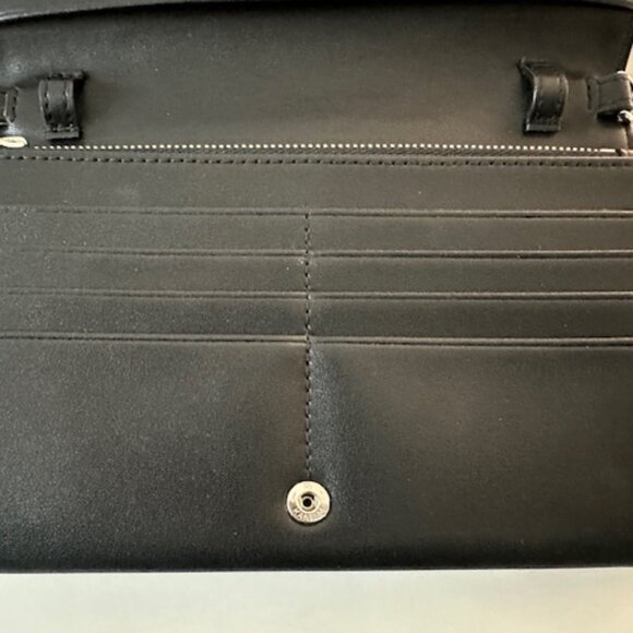 ALL SAINTS Fetch Snake Print Leather Crossbody bag with removable chain strap - Picture 9 of 12